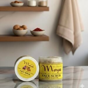 Premium Kashmiri Saffron Face Scrub – Gentle Exfoliating Glow Polish